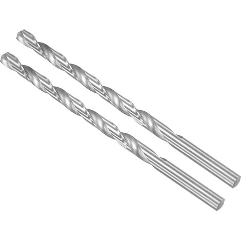 Forets Hélicoïdaux Extra Longs Acier Rapide 10x200mm DxL 2 Pièces (1/5)