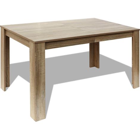 Maison Exclusive - Esstisch 140x80x75 cm Eiche (1/5)