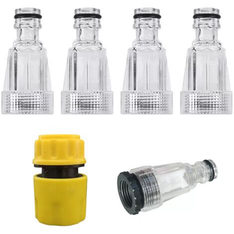 5 Pièces Filtre à Eau pour Nettoyeur Haute Pression, Filtre à Eau Accessoires de Jardin Filtre D'entrée D'eau avec raccord de pour Raccords de Jardin, Lavage de Voiture (1/5)