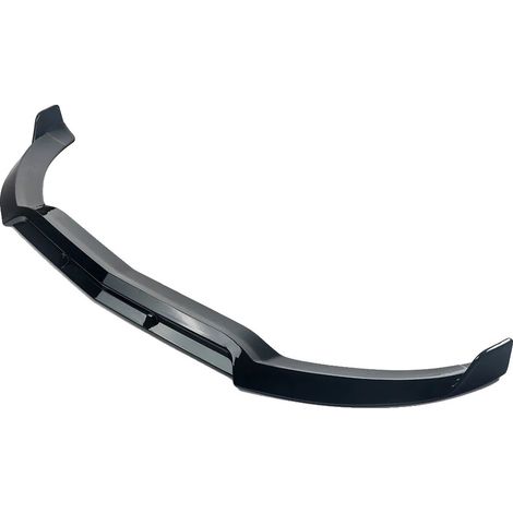 Divisor del parachoques delantero, estilo AMG, plástico ABS resistente, negro brillante. (1/2)