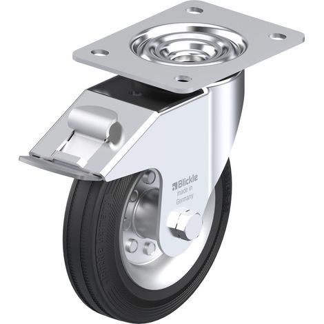 Blickle 374843 LE-VE 160R-FI Lenkrolle mit Feststeller Rad-Durchmesser: 160 mm Tragfähigkeit (max.):