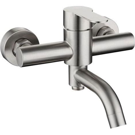 Miscelatore per doccia, intervallo di installazione: 13-17 cm, finitura spazzolata, sistema bagno, Casa e giardino fai da te -Crezuo