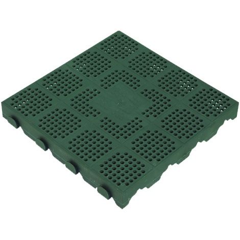 Piastrella Mattonella Giardino Esterno PP Verde 40x40 cm Carrabile Drenante Pavimento Combi (1/10)
