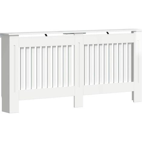 Cubierta de Radiador Blanco Brillante 172 x 19 x 81,5 cm vidaXL