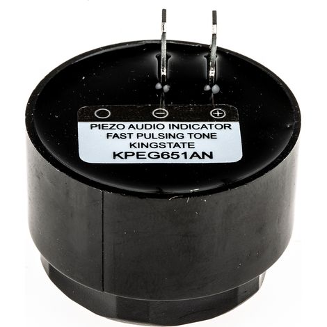 Buzzer piézo RS PRO 70dB impulsion rapide, 28V c.a. / V c.c. max, Montage panneau ( Prix pour 1 ) (1/3)