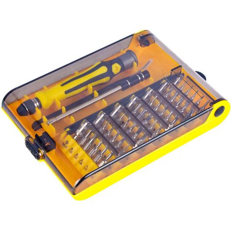 45-in-1-Schraubendreher-Werkzeugset mit Schraubendreherbits, Griff, Pinzette, Verlängerungsstange für Elektronikreparaturen (1/5)