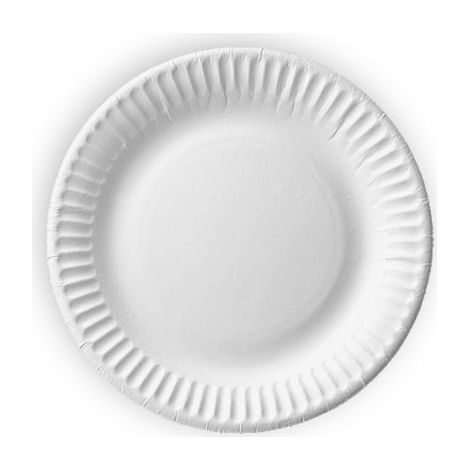 Pappteller 15 cm, weiß, 100 Stück