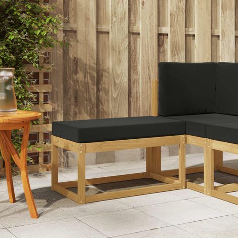 vidaXL Banc de Jardin Blanc 80 x 43 x 45 cm Bois d'Acacia Massif