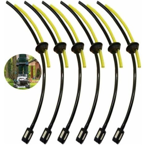 6 Pièces Joint de Tuyau D'essence, Tuyaux D'essence avec Filtre, Universel Filtre à Essence Kit, pour Reservoir Coupe Herbe Débroussailleuse Tronconneuse Taille Haie Tondeuse À Gazon