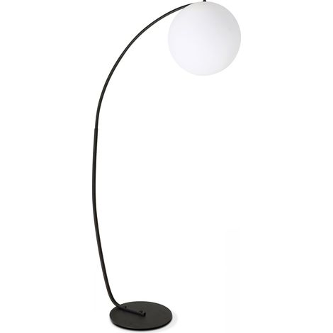 Lampadaire arche polyéthylène noir