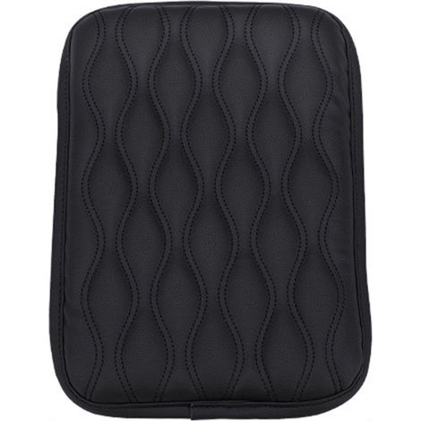 Coussin En Cuir Pour Console Centrale - Antidérapant Arrière - Compatible Avec Voiture SUV Camion - 29,4 x 20,8 cm - Noir - 1 Pièce (1/5)