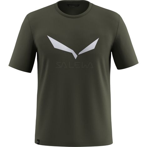 Salewa Herren-T-Shirt mit einfarbigem Logo, DRY grün, 00-00000270185280 r S (1/2)