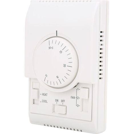 Thermostat mécanique de surface pour climatiseur, régulateur de température 10-30 °C, 220 V CA (1/5)
