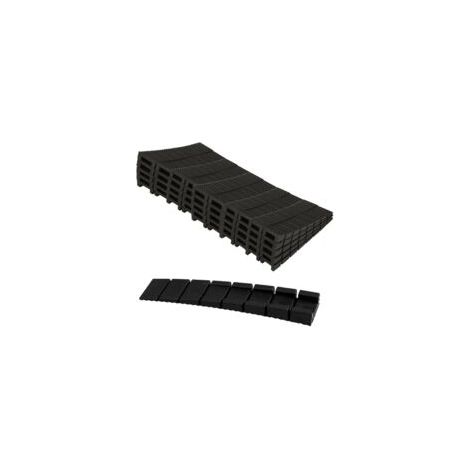 Cale Meuble Plastique - 50 pièces, Cale Meuble Nivellement Noir - Pour Appareil/Armoire/Établissement (1/5)