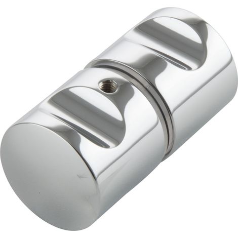Duschtürknopf KN-K4AL, 32 x 30 mm, Aluminium verchromt poliert