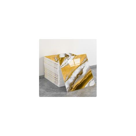(10 pezzi, 30×30 cm, Q055) Adesivi murali autoadesivi per piastrelle, effetto marmo, decorazione murale, materiale PET, adatti per cucine, bagni, caminetti e lavanderie. - Crezuo