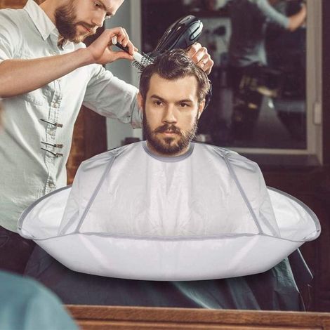 Cape of Coiffure Professional Cutting Barbiers Shaving Tablier Umbrella With Attache Auto-adhesive, Accessory of Cutting of Hair for Adultes Living room Of Coiffure- (1/5)