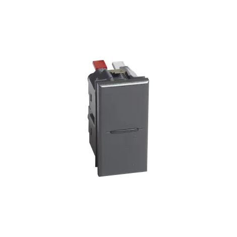 Va et Vient AXOLUTE Axial 1 Module Borne Auto Alu BTICINO BTHS4003AN