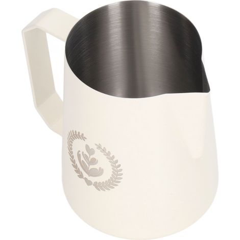 Milchaufschäumkännchen aus Edelstahl, 450 ml, Weiß (1/5)