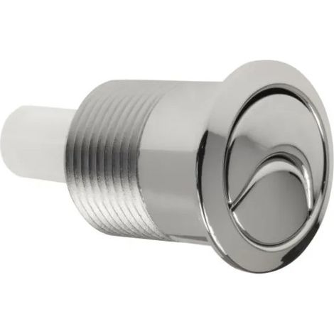 Siamp – Bouton poussoir double pour mécanisme de chasse d'eau Skipper 45 – Chromé – Installation rapide – Économie d'eau (1/3)