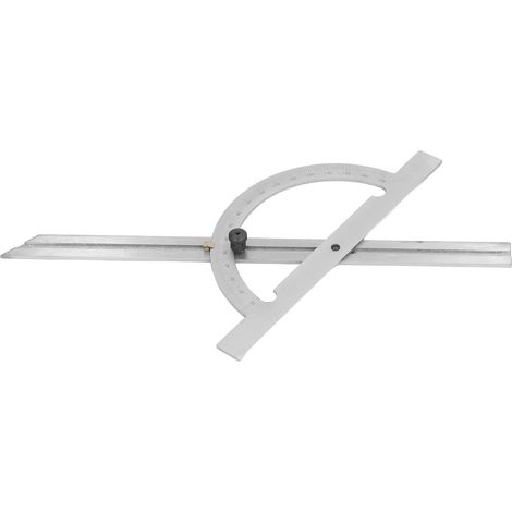 Rapporteur d'angle portable en acier au carbone, réglable et de haute précision, pour le travail du bois, 200 x 400 mm (1/5)