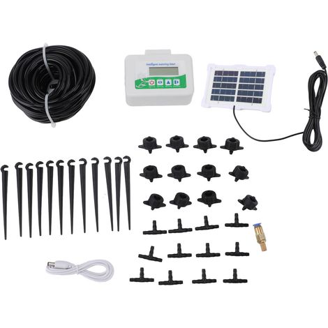 Programmateur d'arrosage intelligent solaire, minuterie automatique économe en énergie pour jardin, pelouse et agriculture, installation facile (1/5)