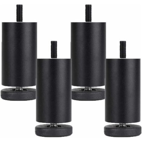 4er-Set verstellbare Möbelfüße aus Aluminiumlegierung – Höhe 10 cm – Rostbeständige, eloxierte Oberfläche – Für Sofa, Bett, Tisch (1/5)