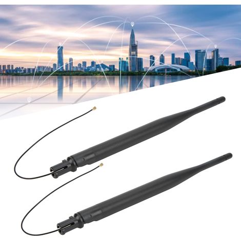 Antenne filaire pliable 2,4 GHz JB-2.4G-014, antenne omnidirectionnelle WiFi Bluetooth 2,4 GHz, module routeur sans fil intégré avec clip soudé en forme de tige IPEX (1/5)