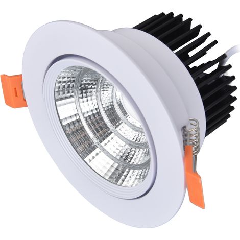 Spots encastrés à LED, lumière stable, faible bruit, résistants à la poussière, faciles à nettoyer, éclairage encastrable à LED COB pour la maison et le bureau, 100-264 V (1/5)