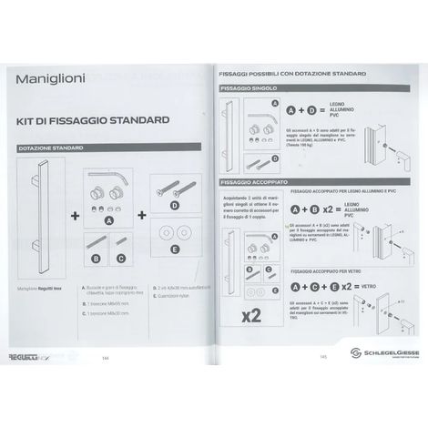 MANIGLIONE REGUITTI TORONTO 30X30 INT.500 INOX316 (1/2)