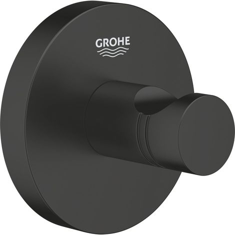 Grohe Start Bademantelhaken matt black klebbar Wandhalter (1/3)