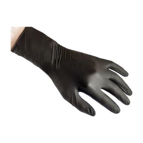 GUANTO NITRILE MONOUSO NERO N79 REFLEXX - GR 7,7 AQL 1,5 SENZA POLVERE CF=PZ 50 S- 2 confezioni