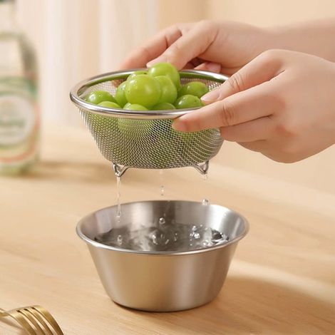 BelleRise - Passoire mini 304 – Bol filtre inox – usage multifonction – pour cuisine (1/5)