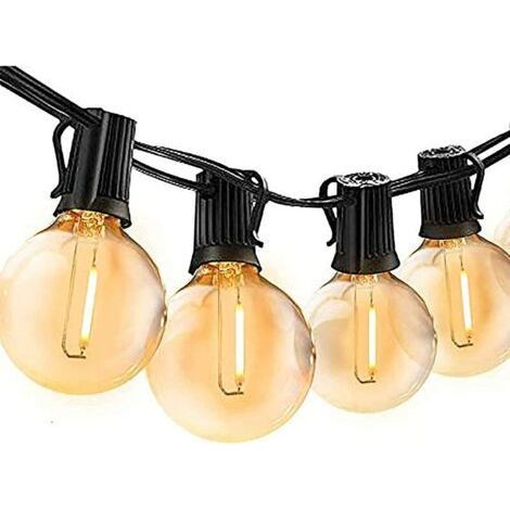 Outdoor string light G4015m LED warm white 50 bulbs E12 waterproof string light party garden patio (1/5)