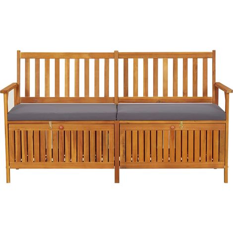 Maison Exclusive - Cassapanca con Cuscino 148 cm in Legno Massello di Acacia