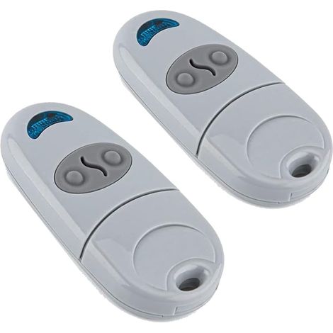 Telecommande Universelle Portail, 2PCS Telecommandes Portatives 433, Télécommande Garage Portail Universelle Top432ee, 432, 432ev, 432, 432a, 432m, 432s, T432, 433.92mhz (1/2)