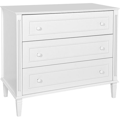 Commode 3 tiroirs Novelies Bianka Blanc (1/5)