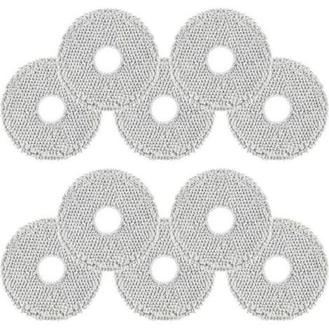Lot de 10 Serpillères pour Dreame L10s Ultra Gen 2,L10 Ultra,L20 Ultra,L10s Pro Ultra Heat,Xiaomi X10+,compatible avec ECOVACS DEEBOT T30 Omni en Microfibre Douce,Lavable et Réutilisable Mop (1/5)