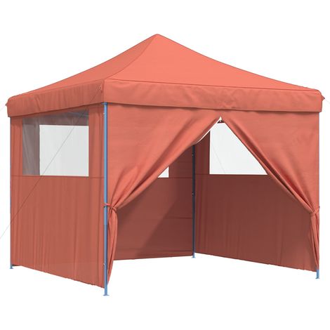 Carpa de Fiesta 292 x 292 x 315 cm Terracota Tela Oxford vidaXL