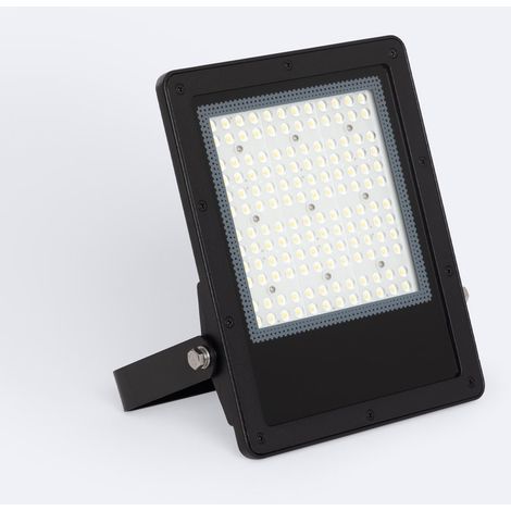 Proiettore LED 100W Regolabile 0-10V 170 lm/W IP65 ELEGANCE Slim PRO Nero 3000K Asimmetrica 80ºx155º Bianco Caldo