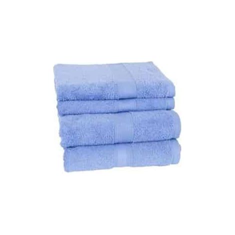 Serviette de toilette bleu ciel 50x90 cm - 50 x 90 cm - Bleu ciel