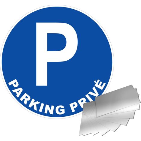 Panneau Parking privé - Alu Ø180mm - 4011165