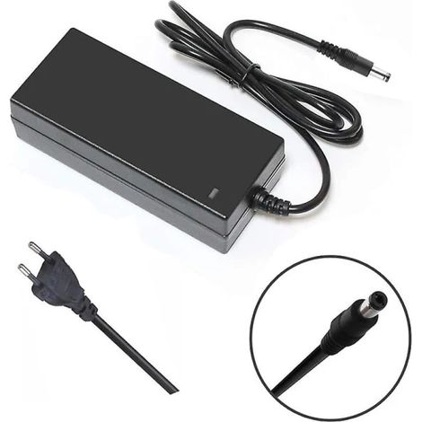Chargeur de batterie 36 V 2 A (sortie 42 V 2 A, entrée 100-240 V CA) pour vélos électriques 36 V série 10 (norme UE). (1/4)