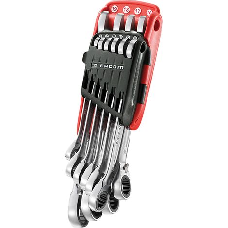 Facom 467B.Jp10Pb Ratchet Wrench Set, 10 Piece