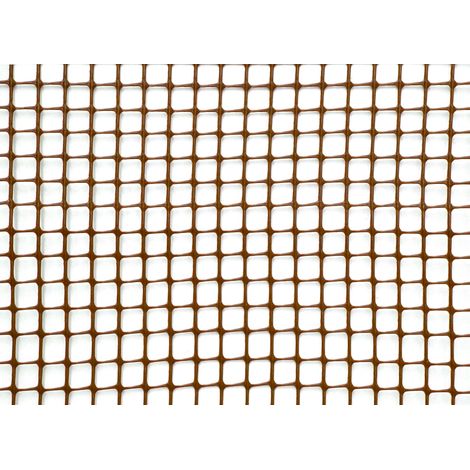 Rete Quadra da Giardino 10mm in Plastica 1x30m Rama Mirror Marrone