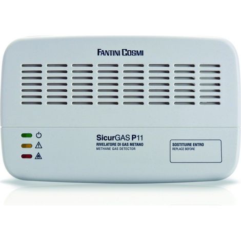 FANTINI COSMI P11 SICURGAS RILEVATORE GAS DI FUGHE DI GAS METANO BIANCO