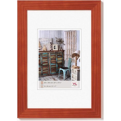Cadre Photo Orange 10 x 15 cm Cadre en Bois Grado HI015O (1/4)