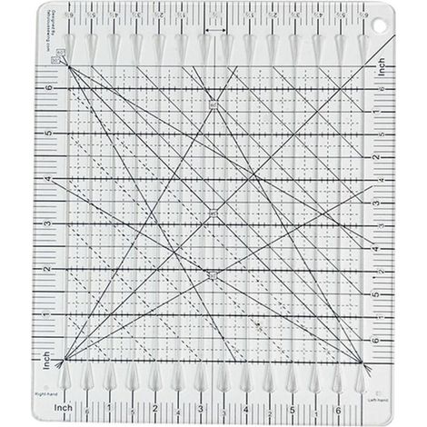 Règle à fentes pour patchwork. découpe et loisirs créatifs. pour la création de patrons (1/5)