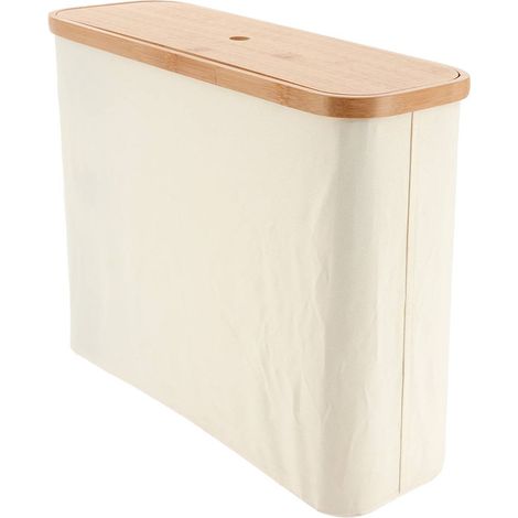 Aufbewahrungsbox für toilettenpapier polyestergewebe / bambusdeckel - natürlich - Tendance (1/5)