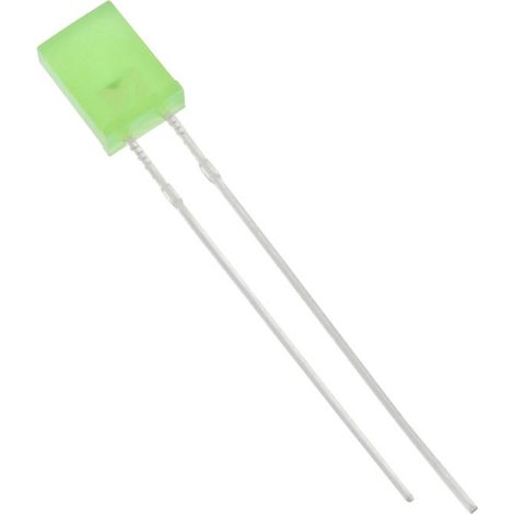 HuiYuan 2504G6D-KPC-S LED bedrahtet Grün Rechteckig 2 x 5 mm 75 mcd 180 ° 20 mA